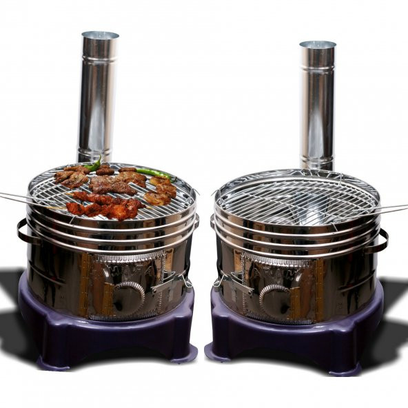 Ys YARAMIŞ 19 parca SEMAVERLI GÜVEÇ MANGAL TOPRAK TANDIR MANGAL ( çift musluklu ) - 6