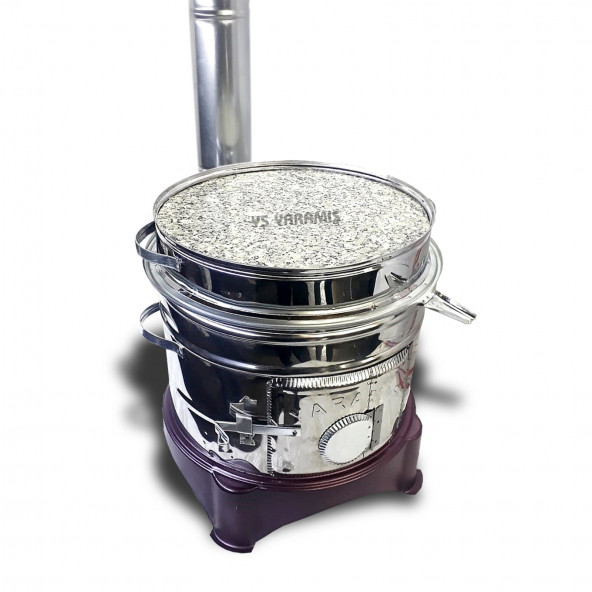 Ys YARAMIŞ MERMER MANGAL TAŞ GRANİT MANGAL -- ÇAYDANLIK TENCERE APARATI HEDİYE - 9