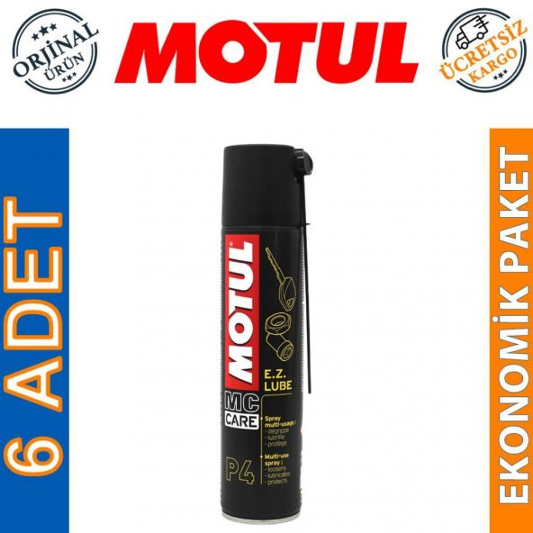 Motul P4 E.Z. Lube 400 ML Çok Amaçlı Yağlayıcı Sprey (6 Adet)