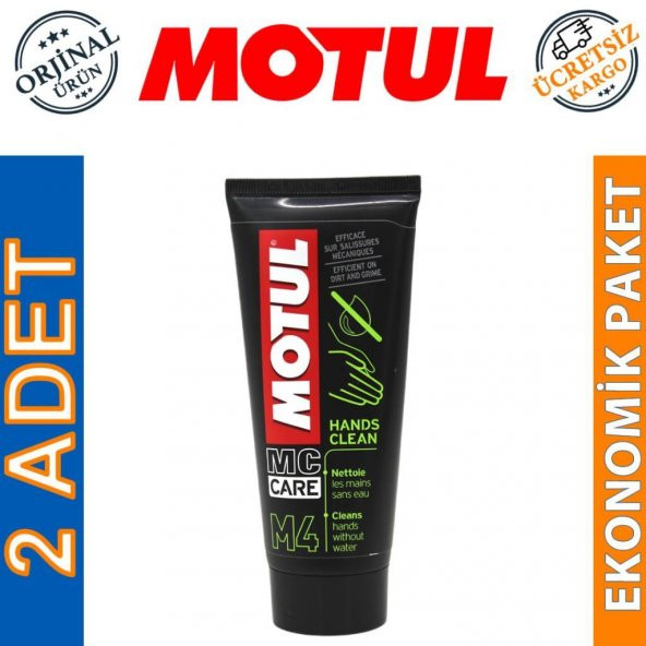 Motul M4 Susuz El Temizleme Kremi 100 ML Hands Clean (2 Adet)