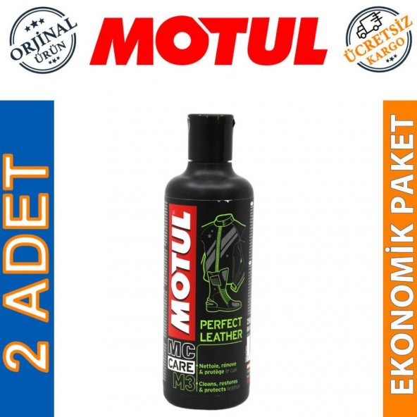 Motul M3 Deri Temizleyici Bakım Kremi 250 ML Perfect Leather (2 Adet)