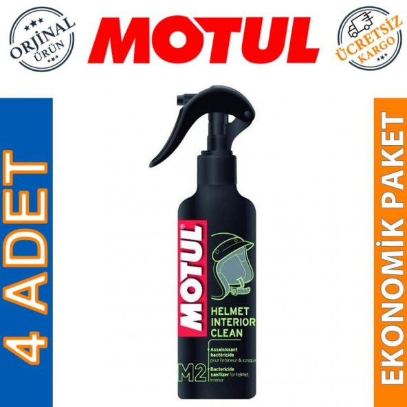 Motul M2 Kask İçi Temizleyici Sprey 250 ML Helmet Interior (4 Adet)