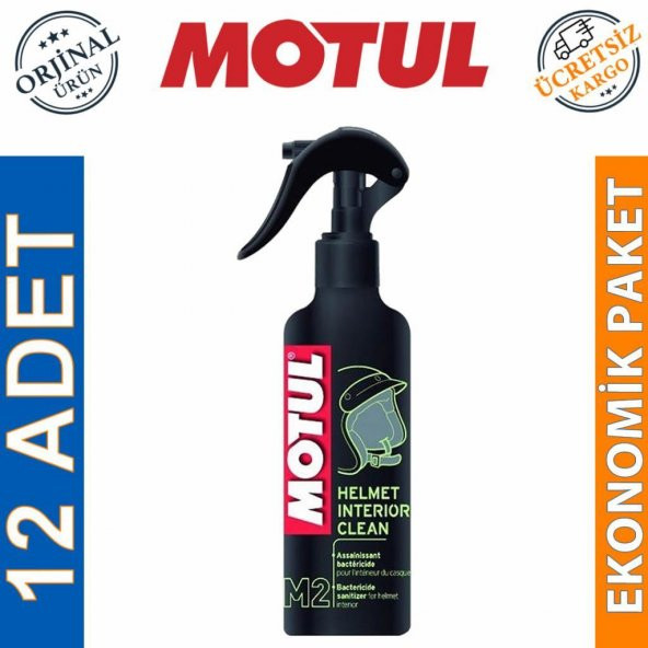 Motul M2 Kask İçi Temizleyici Sprey 250 ML Helmet Interior (12 Adet)