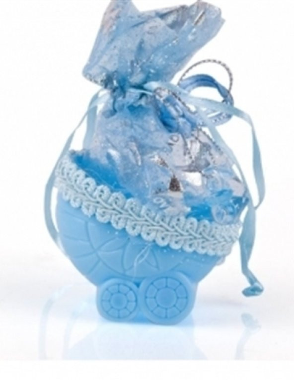 Bebek Mevlüt Şekeri - Mavi Bebek Arabası