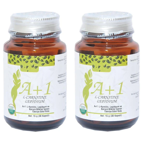 HHS A1 L-Carnitine Lepidium A+1 Bitkisel 30 Kapsül X 2 Adet Kutu - 2