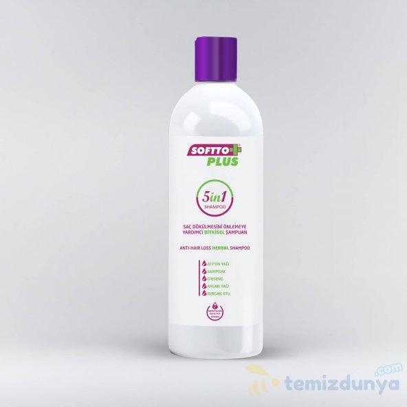 Softto Plus Bitki Özlü Saç Şampuanı 360 Ml