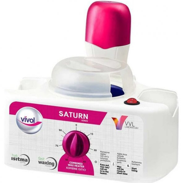 Vivol Saturn Kombine Ağda Isıtıcı 1 Kazan+1 Kartuş Ağda Makinesi