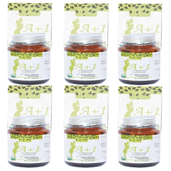 HHS A1 L-Carnitine Lepidium A+1 Bitkisel 30 Kapsül X 6 Adet Kutu - 4