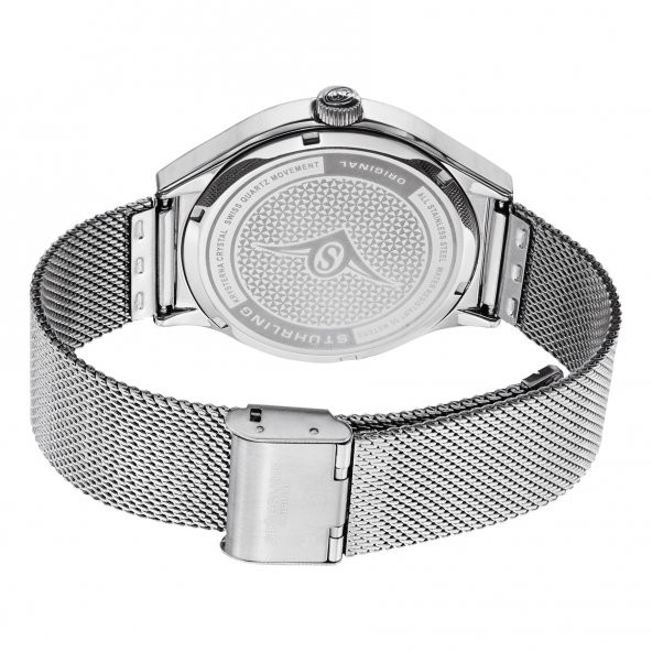 184.331183 Stührling 42mm İsviçre Üretimi Erkek Kol Saati - 2