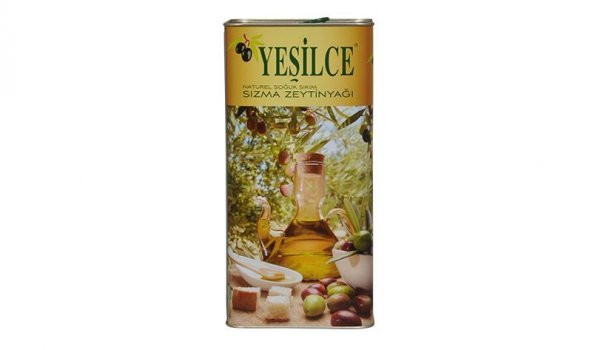 Yeşilce 5 Lt Teneke Soğuk Sıkım Naturel Sızma Zeytinyağı