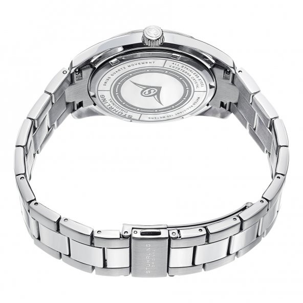 414.33112 Stührling 42mm İsviçre Üretimi Erkek Kol Saati - 2