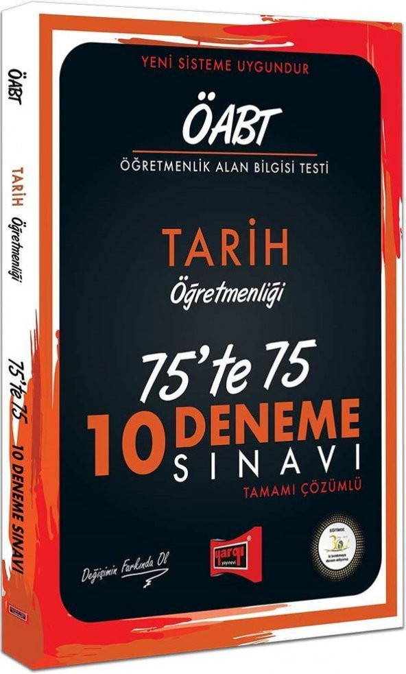 Yargı Yayınları ÖABT Tarih Öğretmenliği 75te 75 10 Deneme Sınavı
