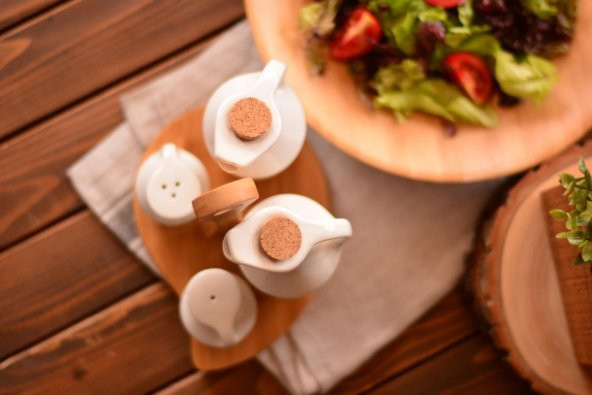 Bambum Tile Yağlık Sirkelik Tuzluk Biberlik B0564 - 3