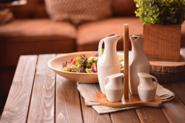 Bambum Tile Yağlık Sirkelik Tuzluk Biberlik B0564 - 5