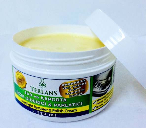 Terlans Far ve Kaporta Boya Koruyucu Vaks 250 ml+Mikrofiberbez - 5