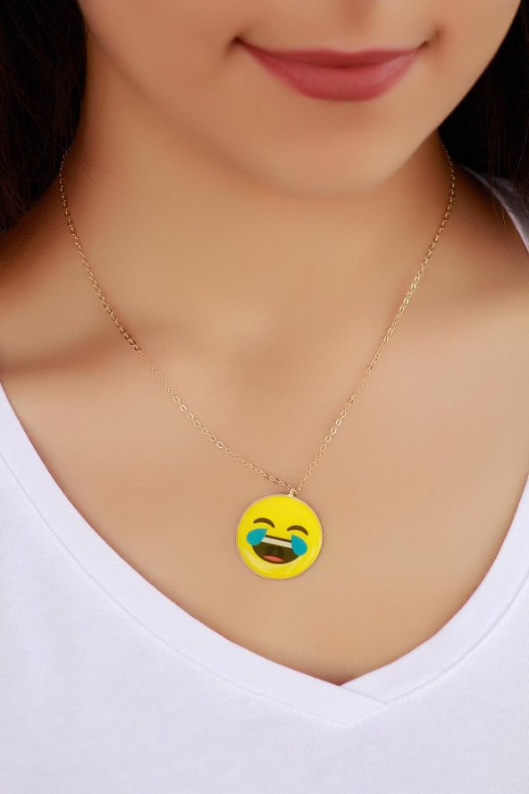 Kahkaha Atan Emoji Kolye - 1