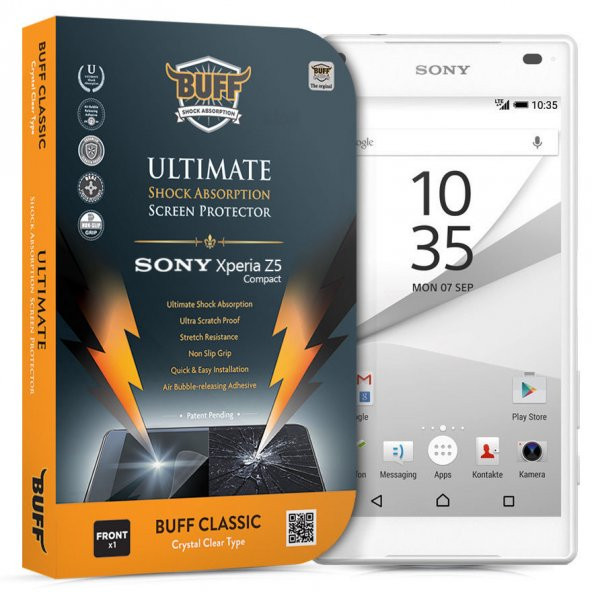 BUFF Sony Xperia Z5 Compact Darbe Emici Ekran Koruyucu Film