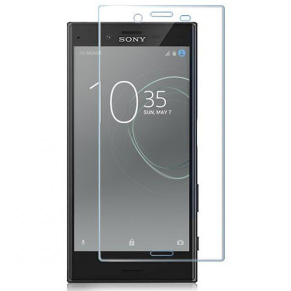 Sony Xperia XA1 Ultra Tam Kaplayan Çerçeveli Kırılmaz Cam Şeffaf