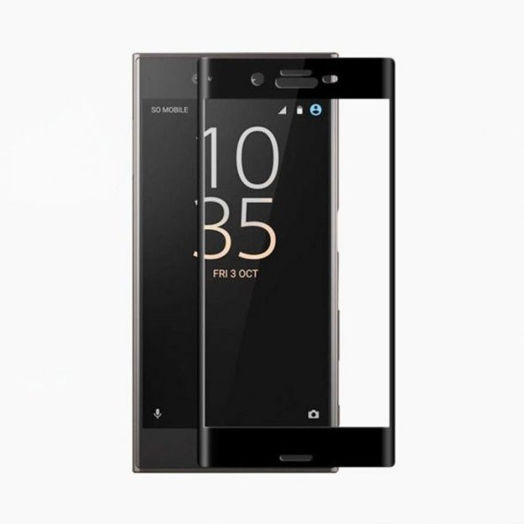 Sony Xperia XA1 Ultra Tam Kaplayan 3D Kırılmaz Cam Siyah - 1