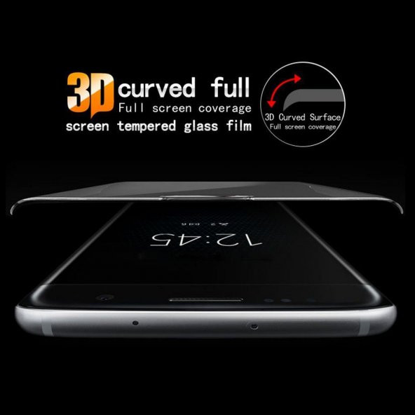 Sony Xperia XA1 Ultra Tam Kaplayan 3D Kırılmaz Cam Siyah - 2