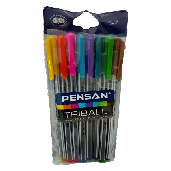 PENSAN TUKENMEZ KALEM TRIBALL 8 RENK - 2