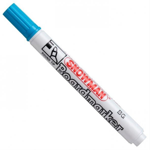 SNOWMAN TAHTA KALEMI ACIK MAVI TEKLI - Resim 3