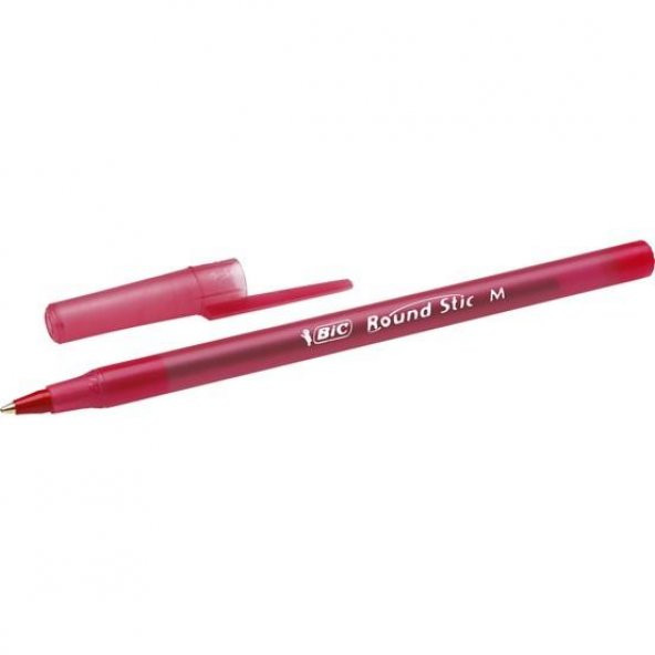 BIC ROUND STICK TUKENMEZ KALEM KIRMIZI 1.0MM 60 LI - 3