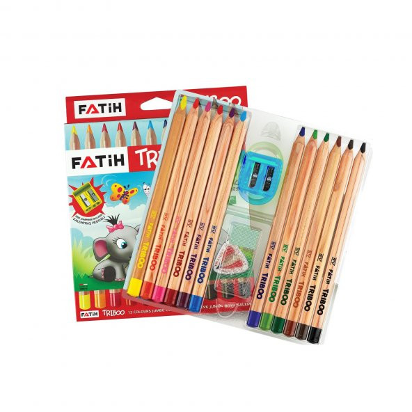 FATIH KURUBOYA JUMBO TRIBOO UCGEN NATURAL 12 RENK - 2