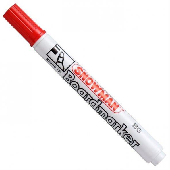 SNOWMAN TAHTA KALEMI KIRMIZI TEKLI - Resim 2