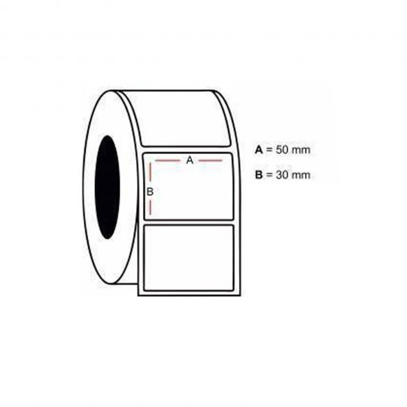 ERMET TERMAL ETIKET RULOSU 30X50 1000 LI - 2