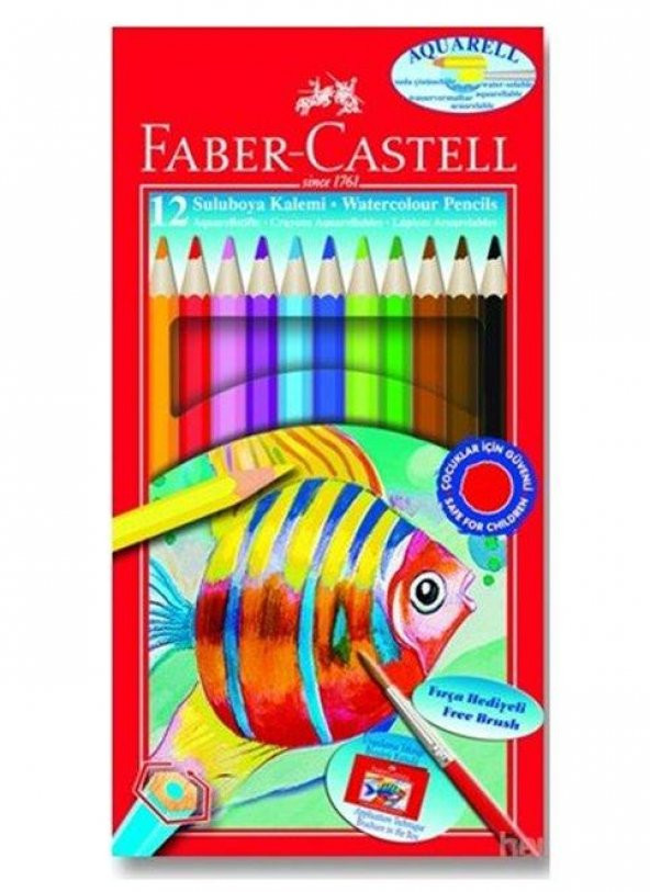 FABER KURUBOYA AQUAREL 12 RENK (5171110622) - Resim 2