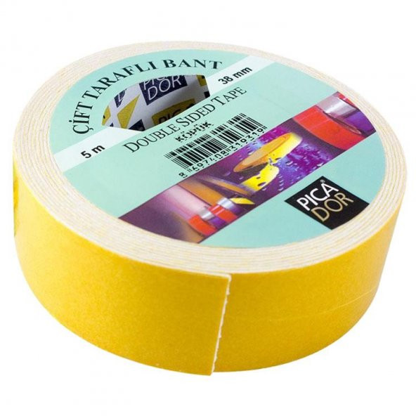 PICADOR KOPUKLU CIFT TARAFLI BANT 38mmX5m (4300) - 2