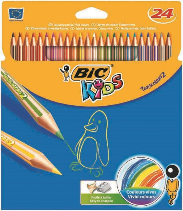 Bıc Tropıcolors Kuruboya 24 Renk (832568)