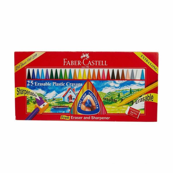 FABER WAX CRAYON PASTEL BOYA 25 RENK (5281122725) - 1