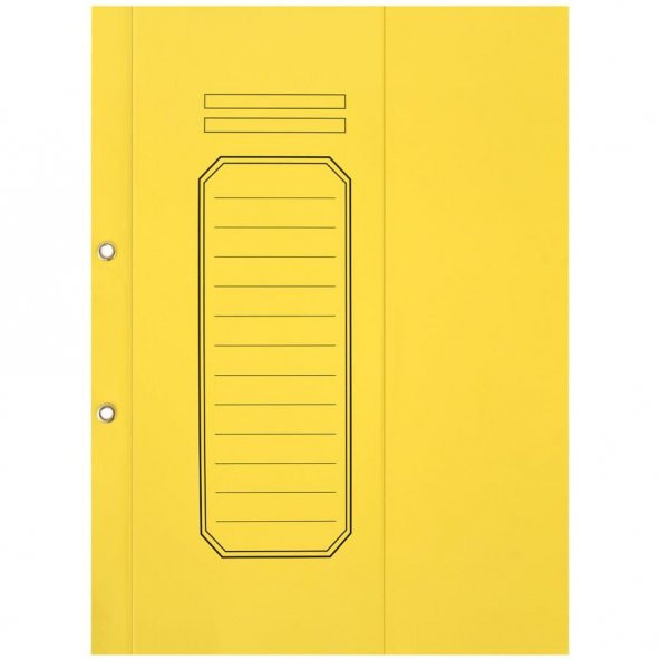 ALEMDAR LUX KARTON DOSYA YARIM KAPAK SARI 25 LI ürün görseli