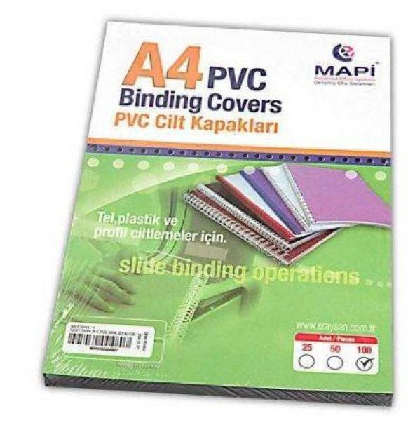 MAPI CILT KAPAGI PVC A4 160 MIC SEFFAF 100 LU - 2