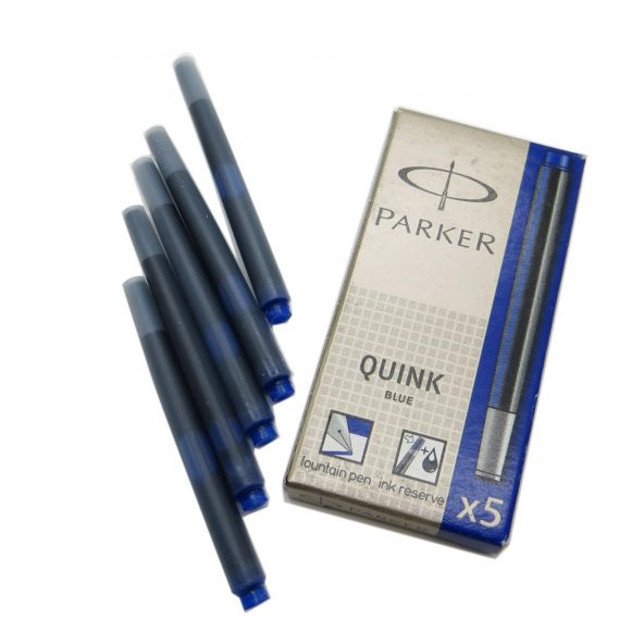 PARKER QUINK DOLMA KALEM KARTUSU MAVI 5 LI - Resim 2
