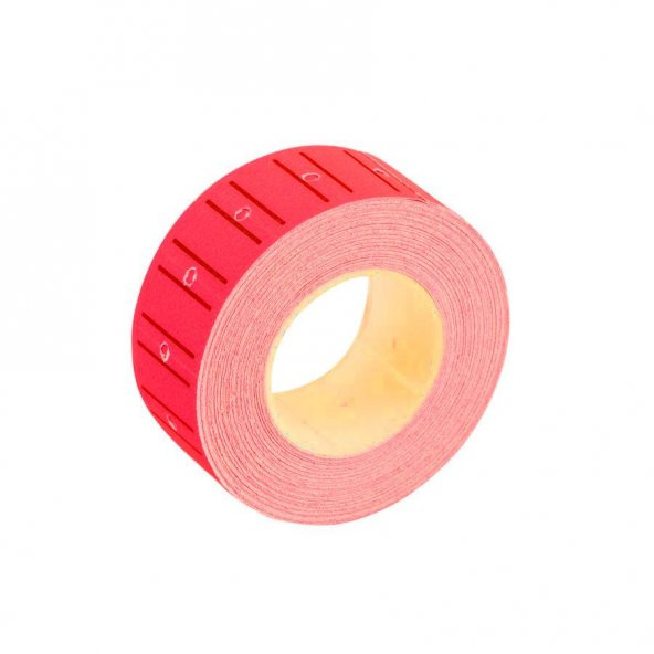 BIGPOINT MAKINE ETIKETI 10 LU KIRMIZI (552-25) - Resim 2