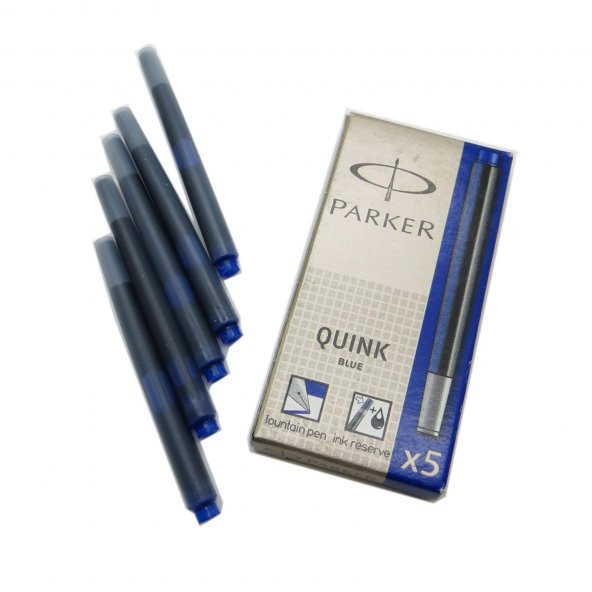PARKER QUINK DOLMA KALEM KARTUSU SIYAH 5 LI - Resim 2