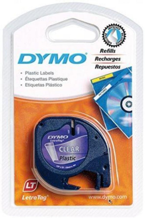 DYMO LETRATAG PLASTIK SERIT ETIKET SEFFAF (12267) - 3