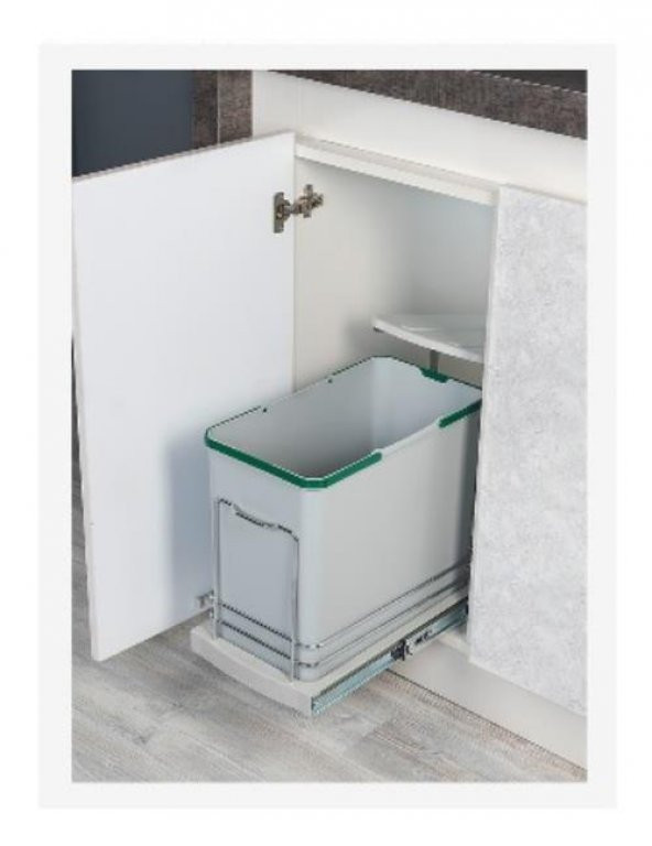 STARAX S-2571 TELESKOPİK RAYLI ÇÖP KOVASI 24 LT