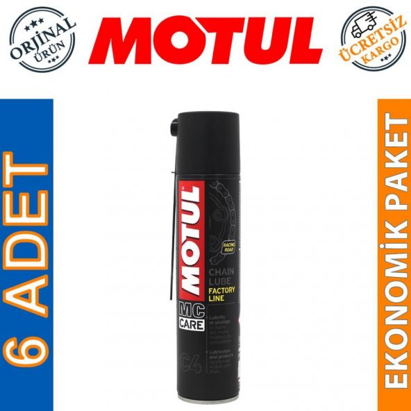 Motul C4 Chain Lube Factory Line 400 ML Zincir Yağı (6 Adet)
