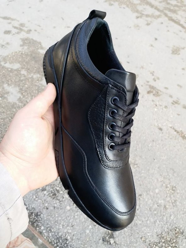 New Prato Erkek Ayakkabı 89-Siyah Antik Deri