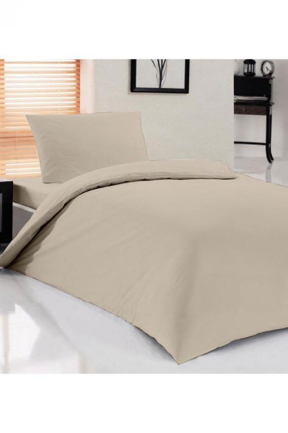 Çeyiz Diyarı Pure Tek Kişilik Nevresim Takımı Krem - 3
