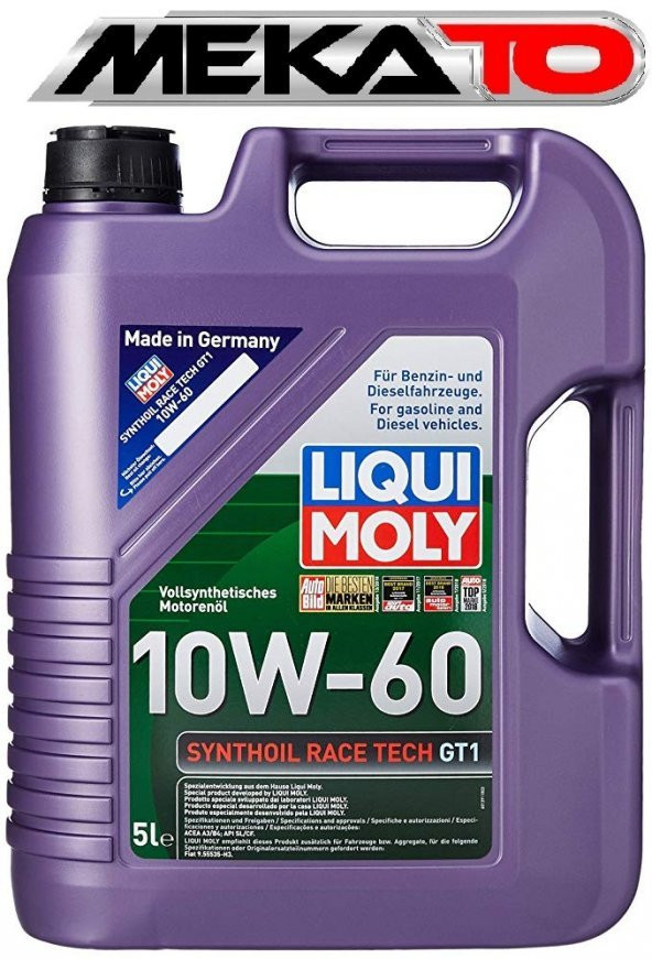 Liqui Moly Synthoil Race Tech GT1 10W 60 - 6 L MADE İN GERMANY