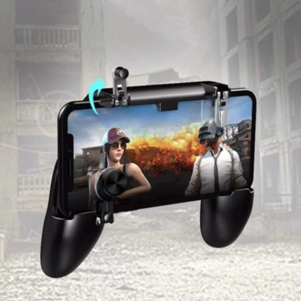PUBG Gamepad W11+ Oyun Konsol Standlı Ateş Tetik Düğmeli Joystick - 2