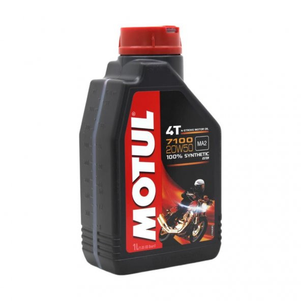Motul 7100 4T 20W-50 1 Lt 4 Zamanlı Motosiklet Motor Yağı (12 Adet) - 2