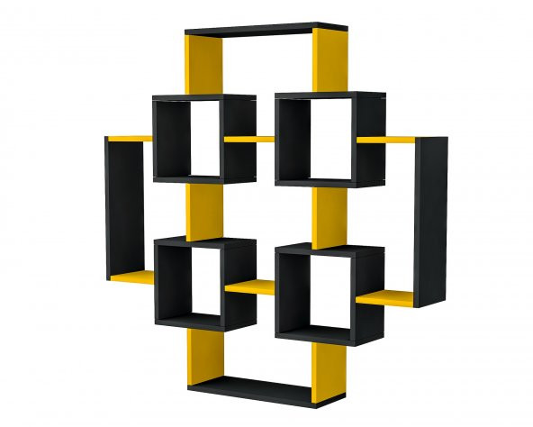 Gant Kitaplık Siyah-Sarı - 2