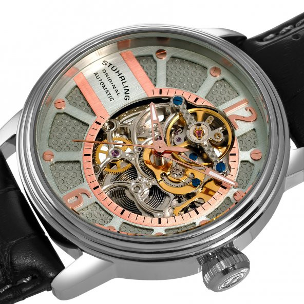 308A.331554 Stührling 44mm Otomatik Erkek Kol Saati - 3
