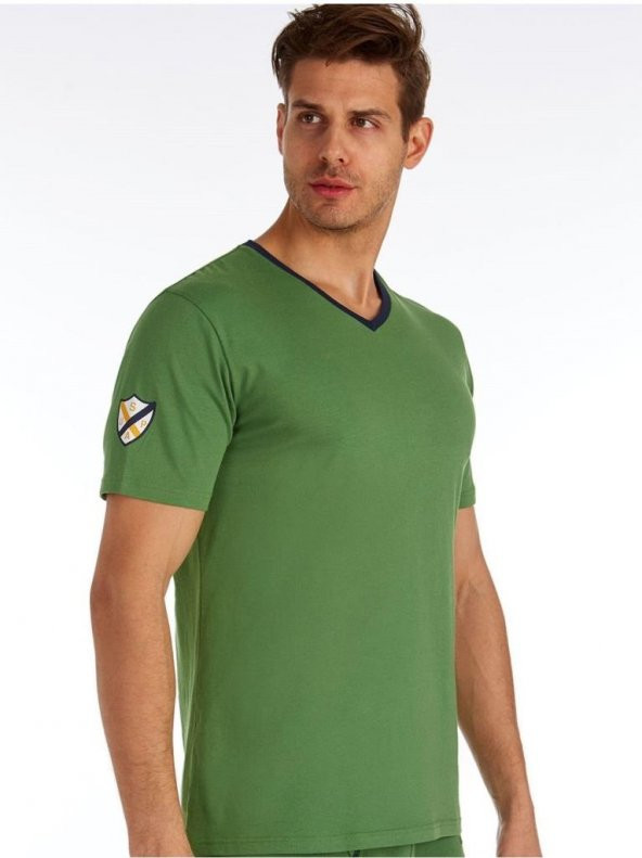 U.S. POLO 80151 V Yaka Kısa Kol Erkek T-Shirt
